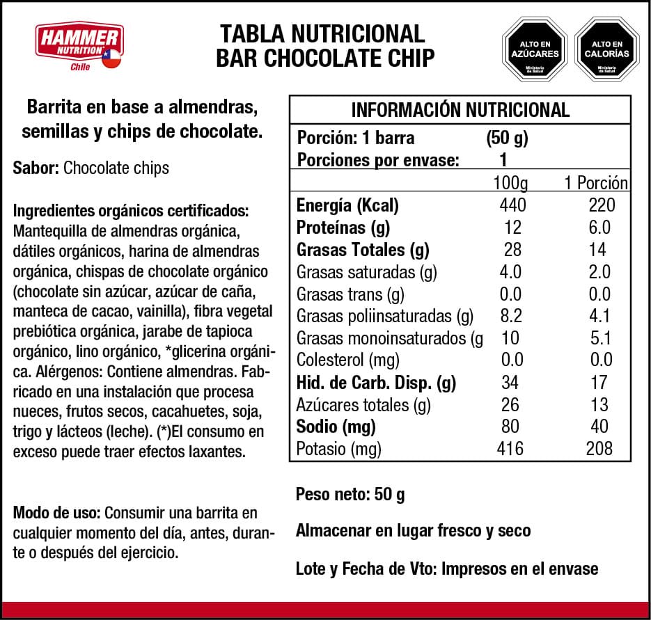 BARRAS ENERGETICAS - HAMMER BAR - HAMMER NUTRITION - Imagen 7