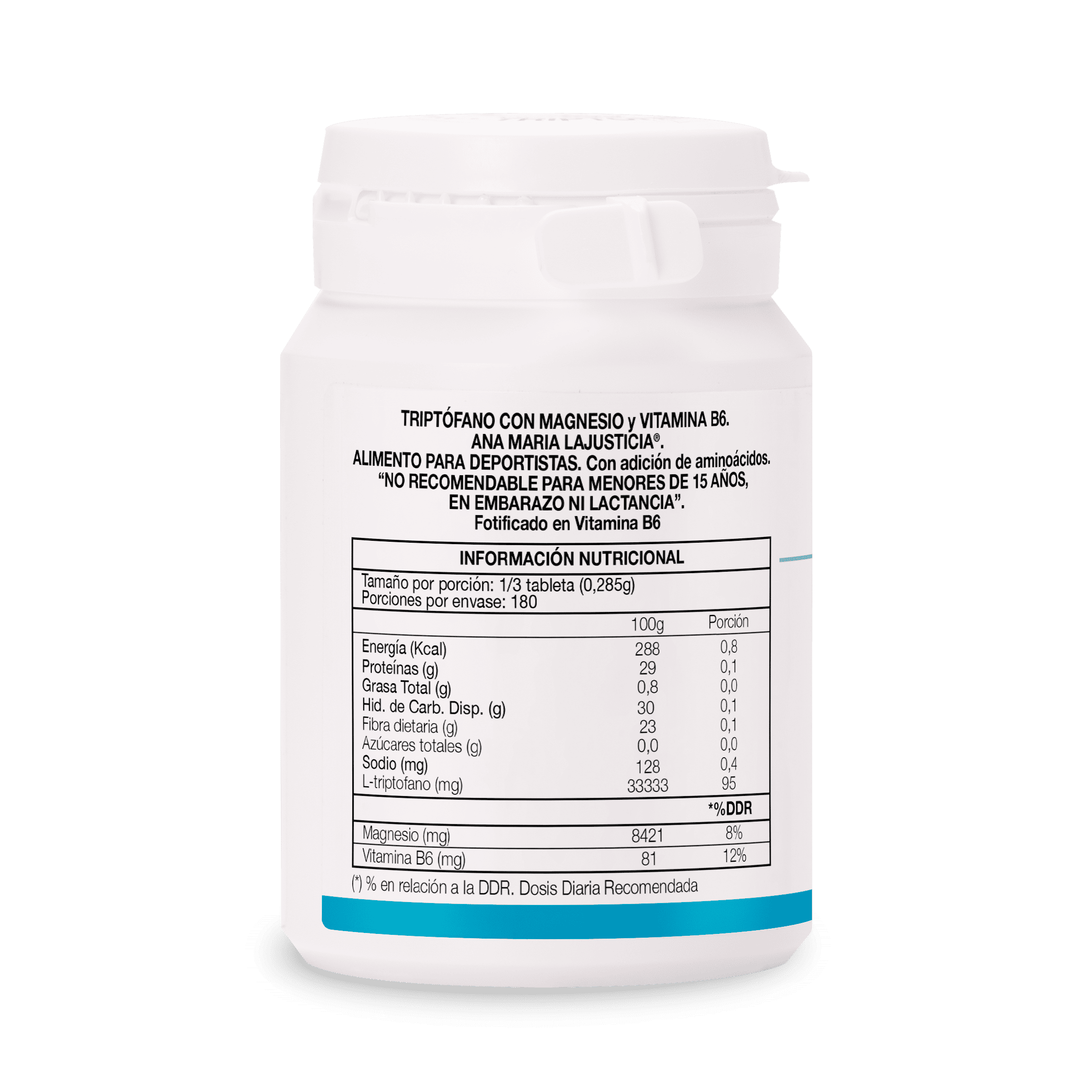 TRIPTOFANO CON MAGNESIO + VITAMINA B6 (60 comp.) – Ana Maria Lajusticia - Imagen 3