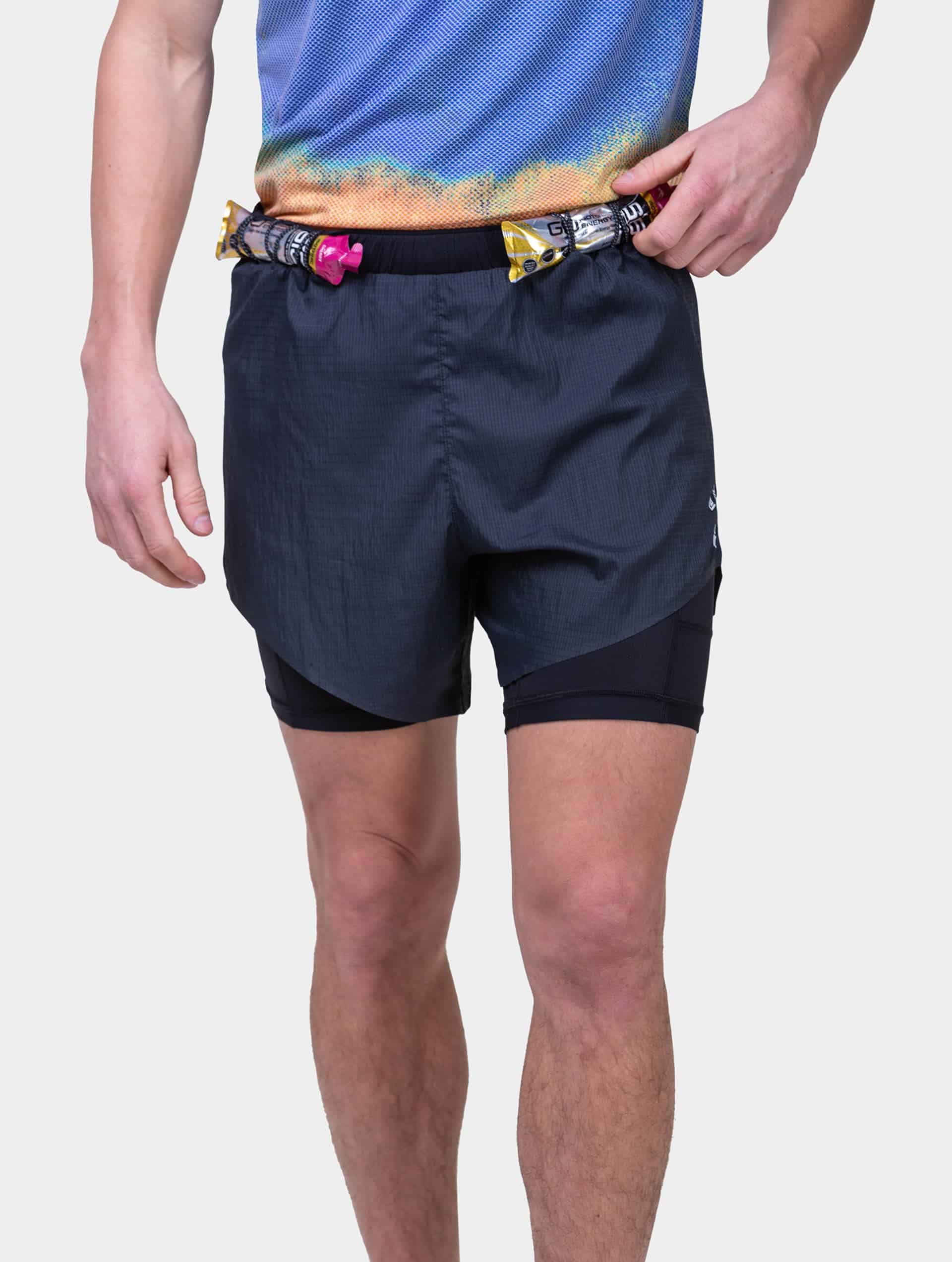 SHORT DE RUNNING HOMBRE - TECH RACE TWIN SHORT - RONHILL - Imagen 14